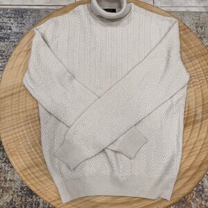 Ermenegildo Zegna Off-White Turtleneck Sweater